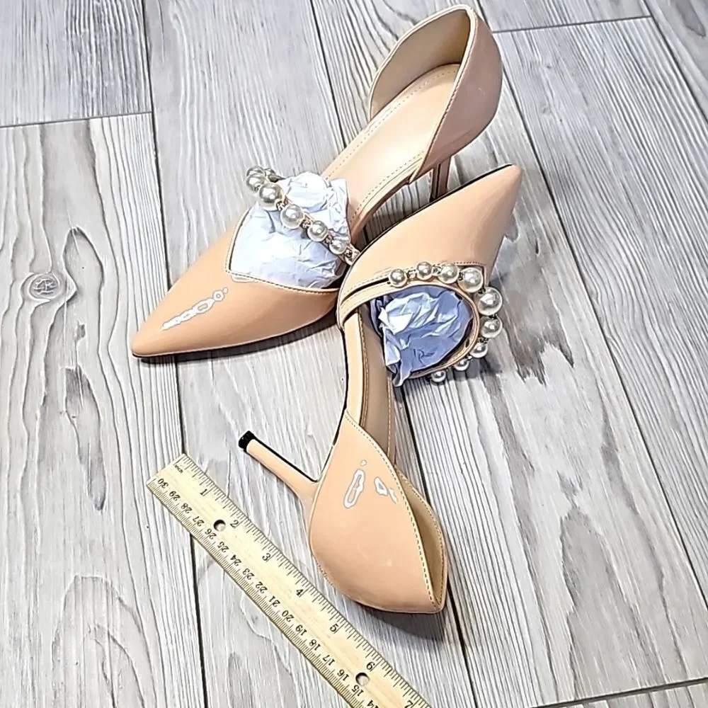 (S-4557) Coutgo Womens  High Heels Wedding Shoes Sz 8